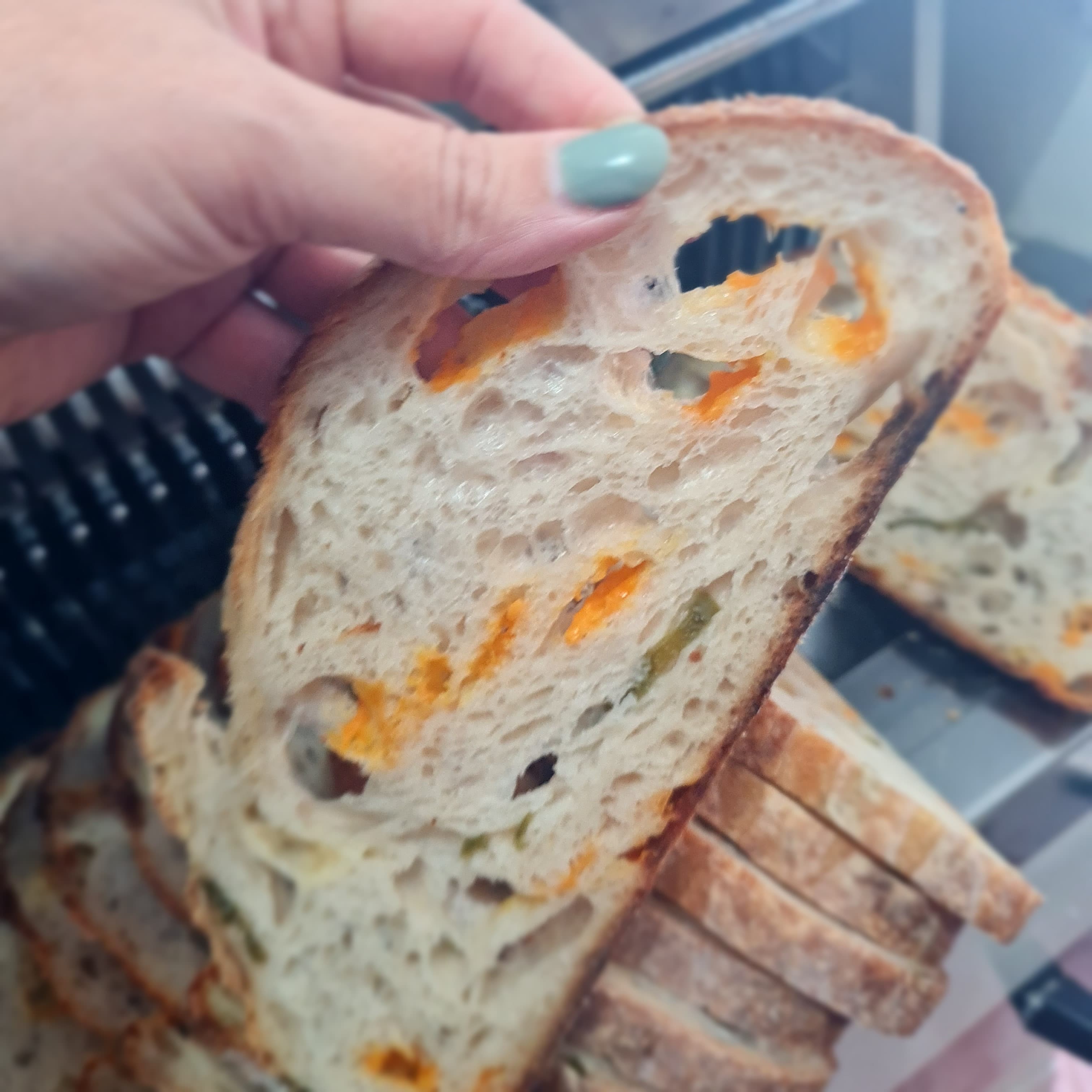 Sourdough Cheddar Cheese and Jalapeños