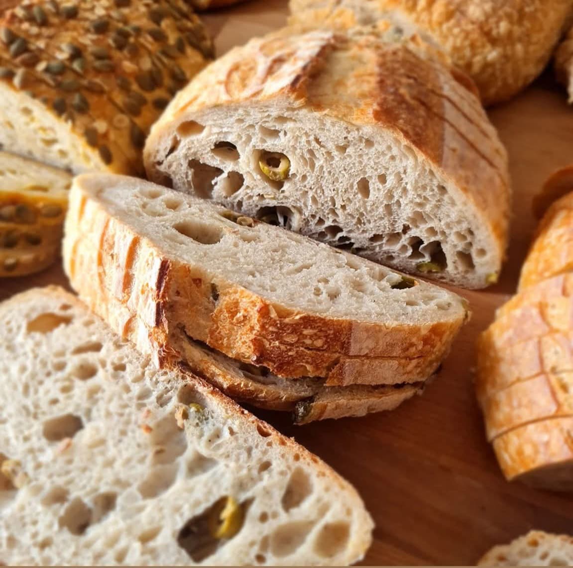 Green Olive,Thyme and Lemon Sourdough